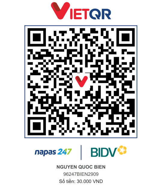 QR Thanh toán BIDV