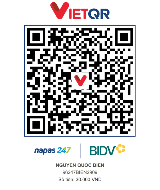 QR Thanh toán BIDV