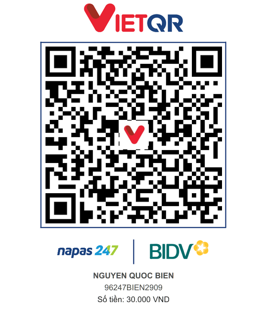 QR Thanh toán BIDV