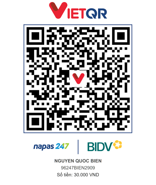 QR Thanh toán BIDV