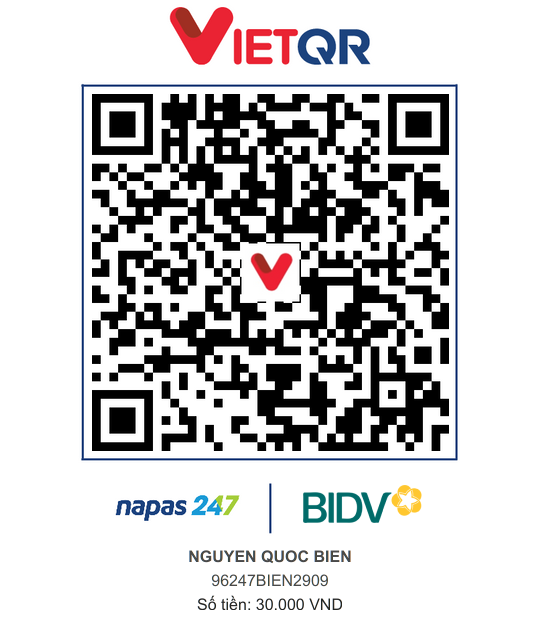 QR Thanh toán BIDV