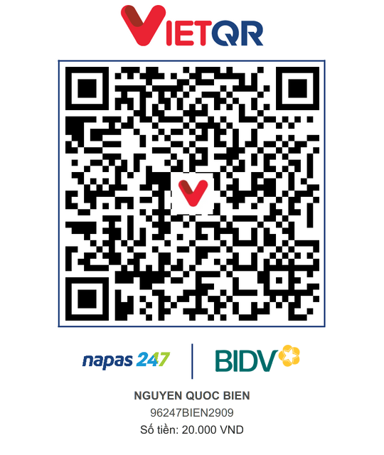 QR Thanh toán BIDV