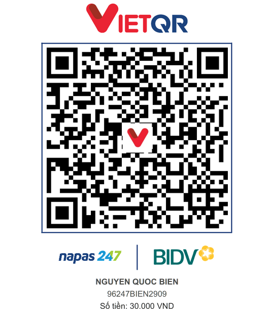 QR Thanh toán BIDV
