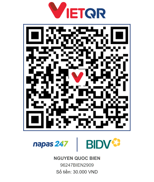 QR Thanh toán BIDV