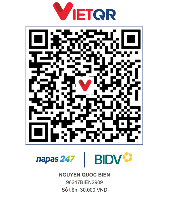 QR Thanh toán BIDV