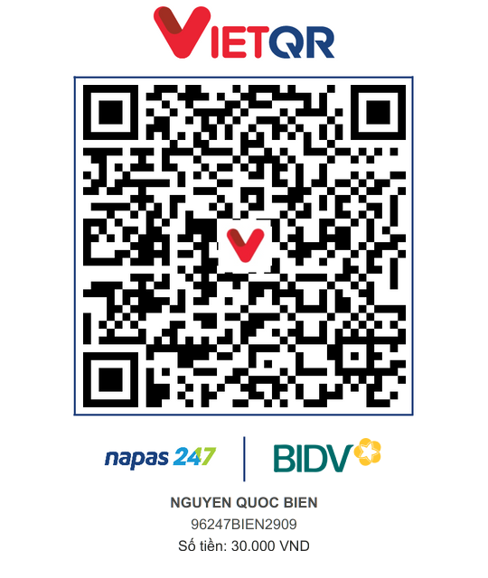 QR Thanh toán BIDV