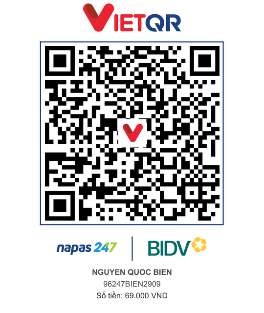 QR Thanh toán BIDV