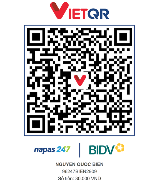 QR Thanh toán BIDV