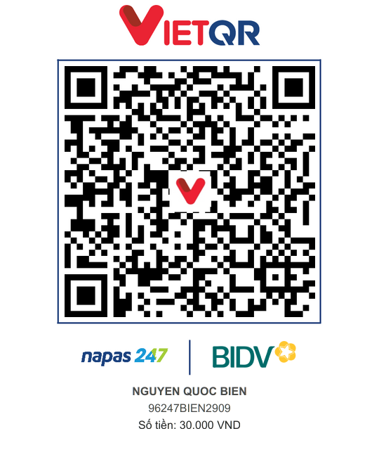 QR Thanh toán BIDV