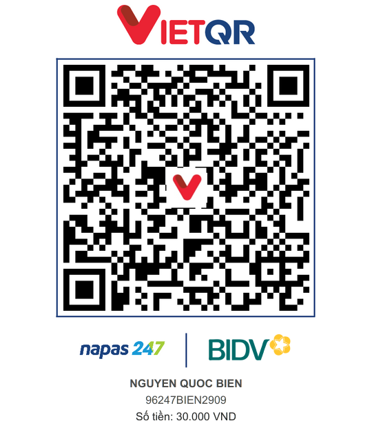 QR Thanh toán BIDV