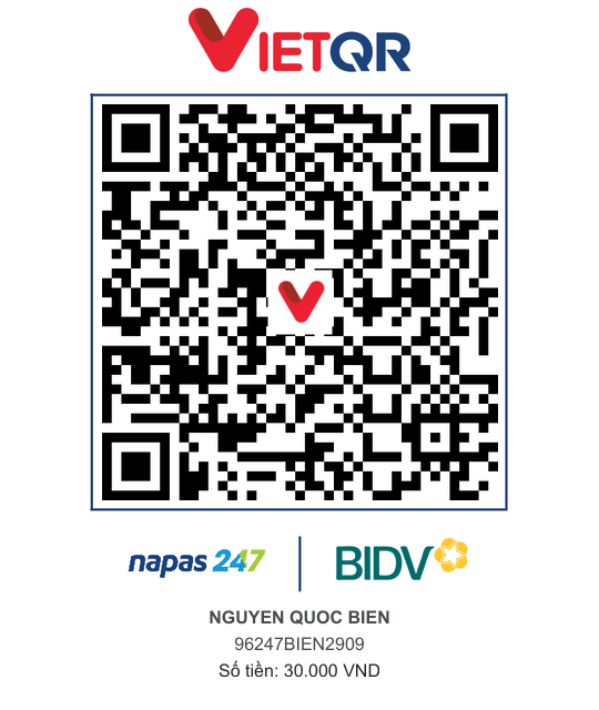 QR Thanh toán BIDV