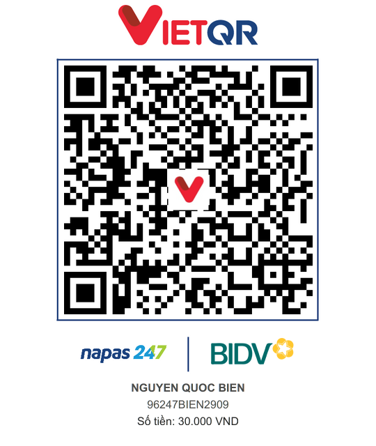 QR Thanh toán BIDV