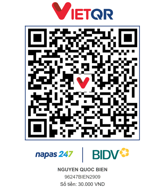 QR Thanh toán BIDV