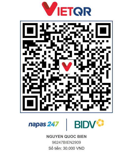 QR Thanh toán BIDV