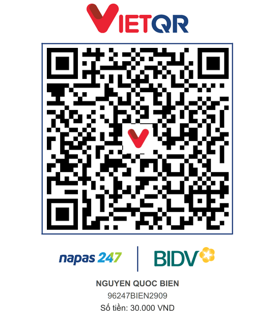 QR Thanh toán BIDV