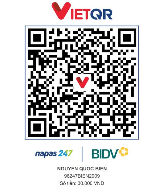 QR Thanh toán BIDV