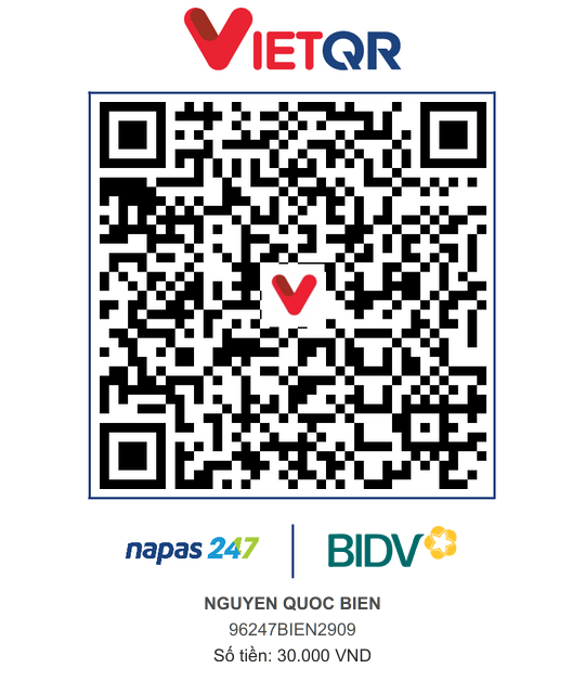 QR Thanh toán BIDV