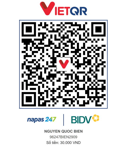 QR Thanh toán BIDV