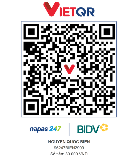 QR Thanh toán BIDV