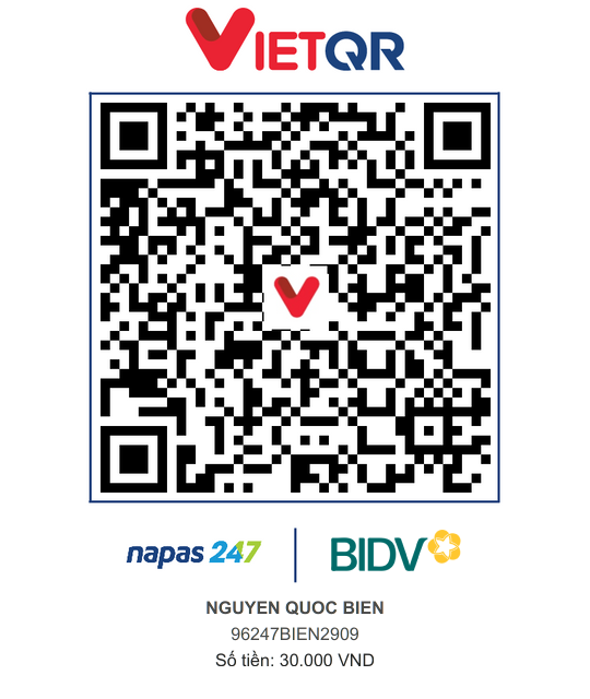 QR Thanh toán BIDV