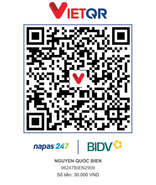 QR Thanh toán BIDV