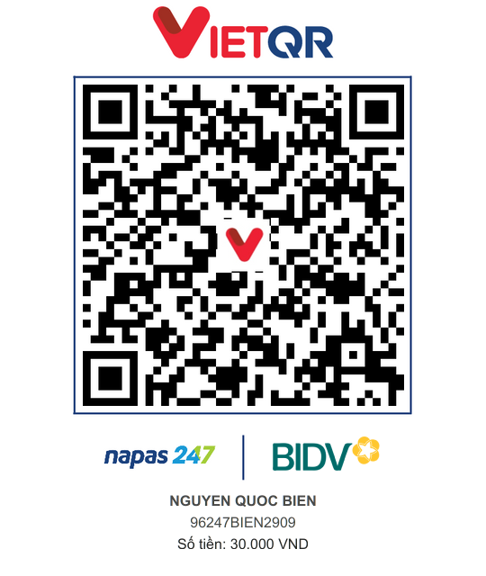 QR Thanh toán BIDV
