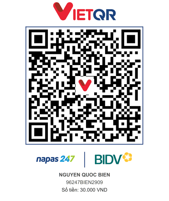 QR Thanh toán BIDV