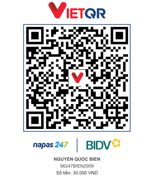 QR Thanh toán BIDV