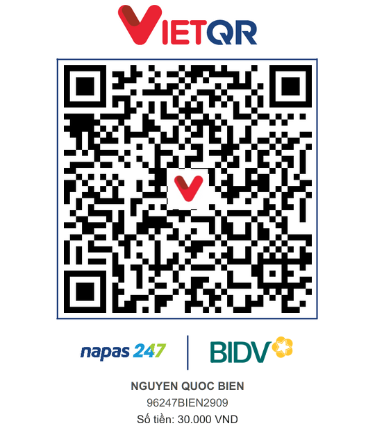 QR Thanh toán BIDV