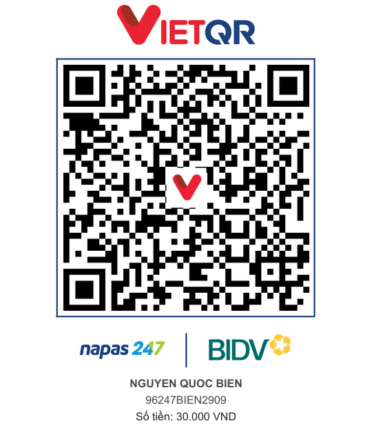 QR Thanh toán BIDV