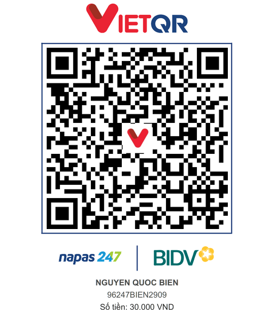 QR Thanh toán BIDV