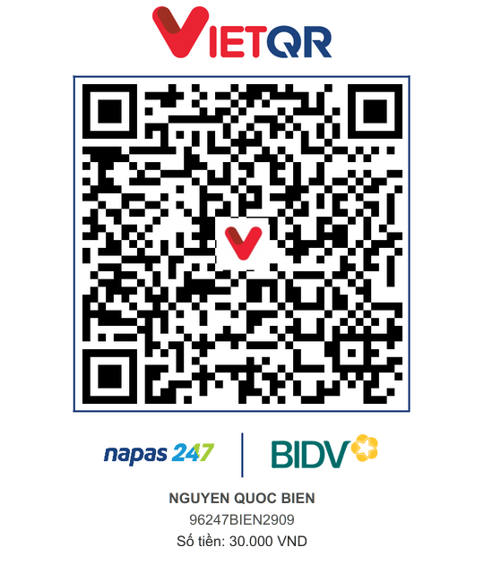 QR Thanh toán BIDV