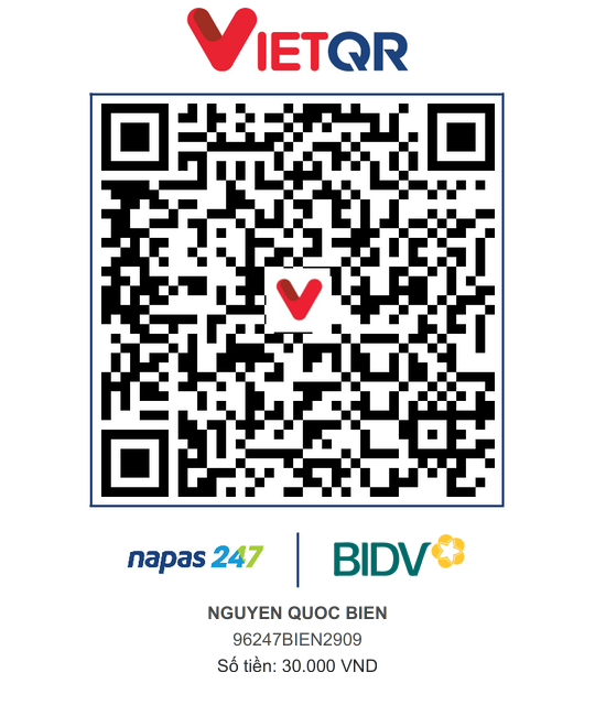 QR Thanh toán BIDV