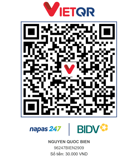 QR Thanh toán BIDV