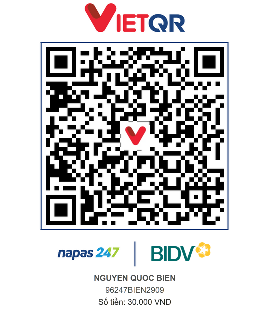 QR Thanh toán BIDV
