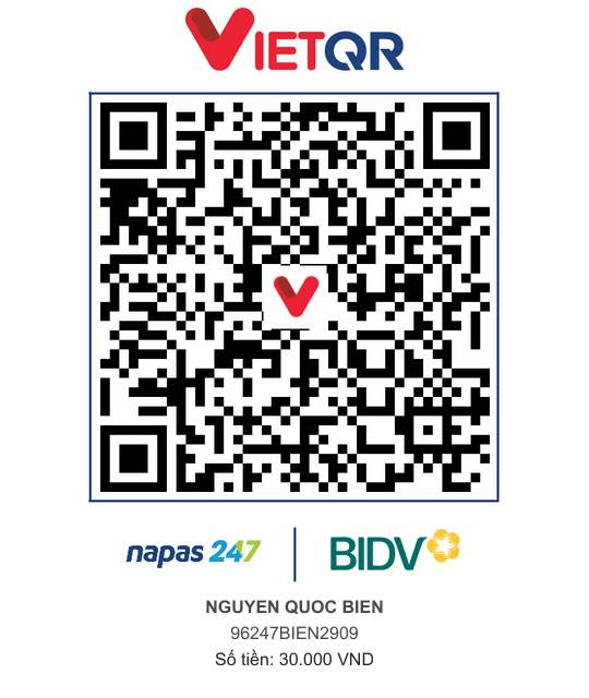 QR Thanh toán BIDV