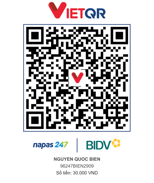 QR Thanh toán BIDV