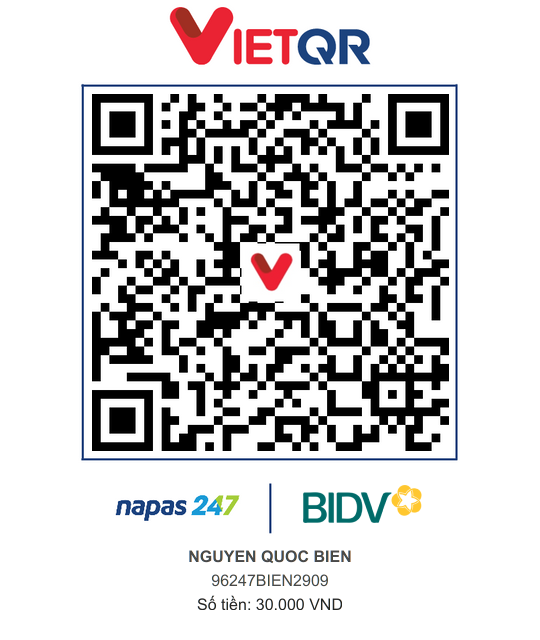 QR Thanh toán BIDV
