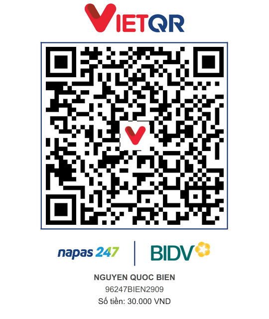 QR Thanh toán BIDV