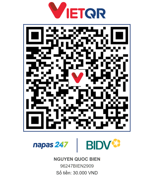 QR Thanh toán BIDV