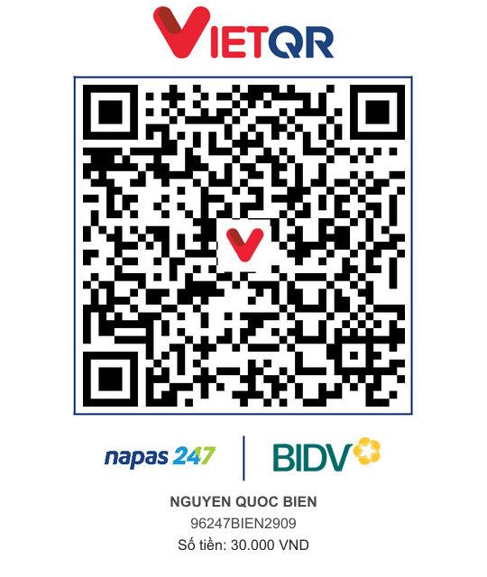 QR Thanh toán BIDV