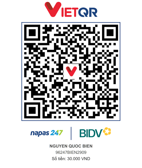 QR Thanh toán BIDV