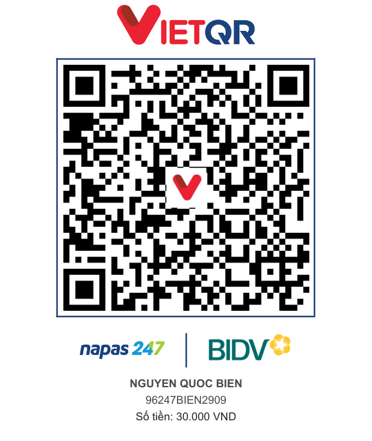 QR Thanh toán BIDV