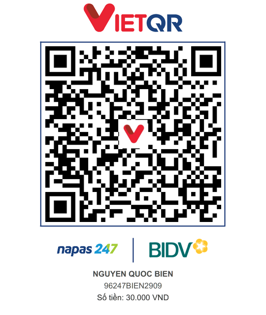 QR Thanh toán BIDV