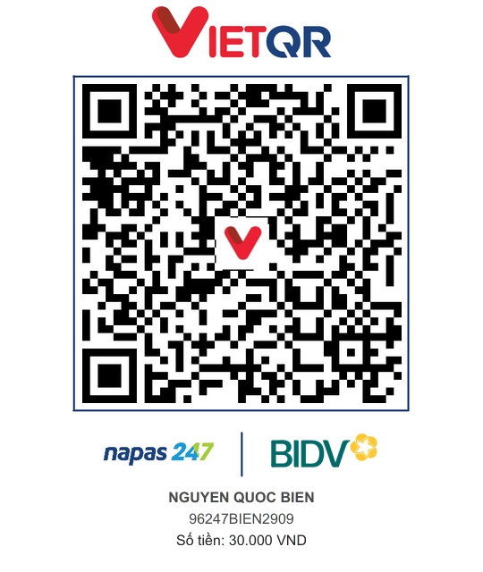 QR Thanh toán BIDV