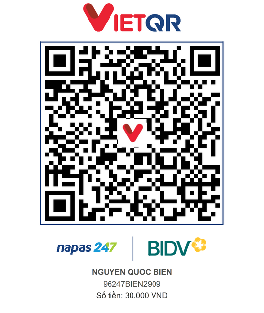 QR Thanh toán BIDV