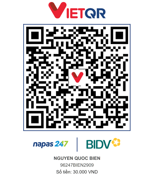 QR Thanh toán BIDV