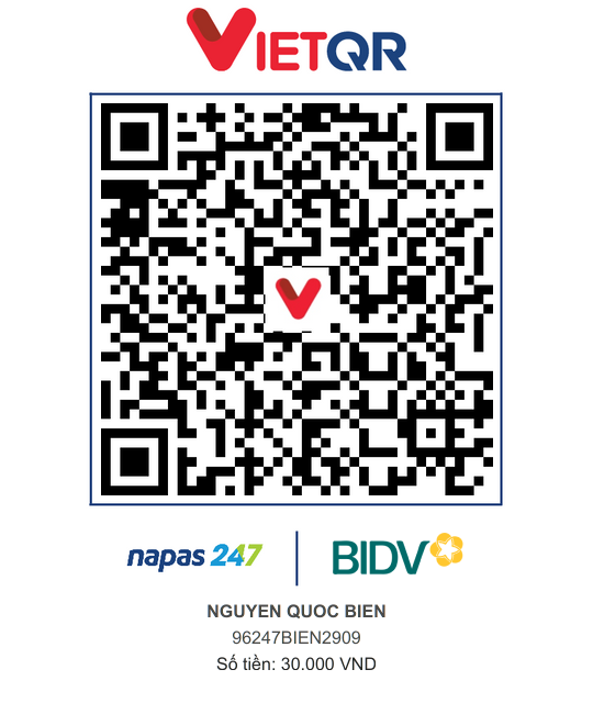 QR Thanh toán BIDV