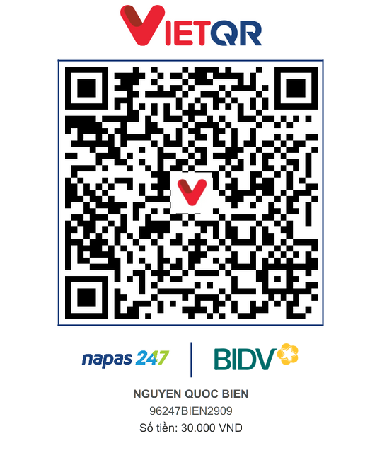 QR Thanh toán BIDV