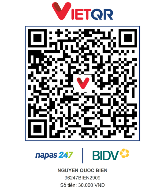 QR Thanh toán BIDV